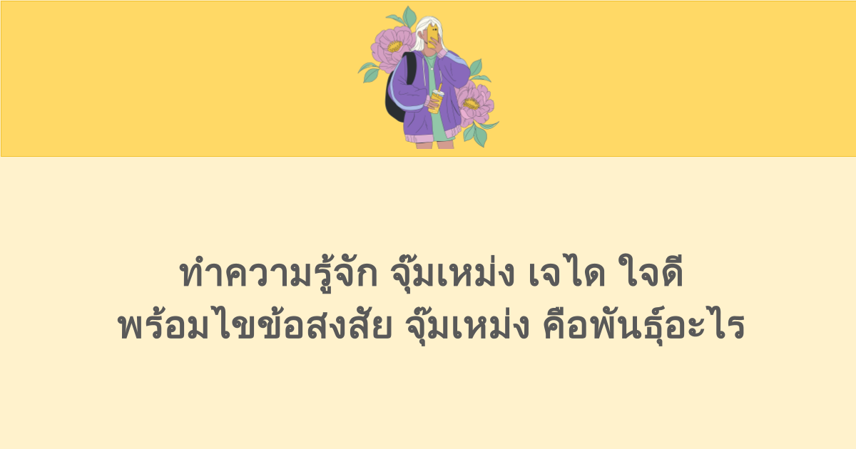 ทำความรู้จัก จุ๊มเหม่ง เจได ใจดี พร้อมไขข้อสงสัย จุ๊มเหม่ง คือพันธุ์อะไร